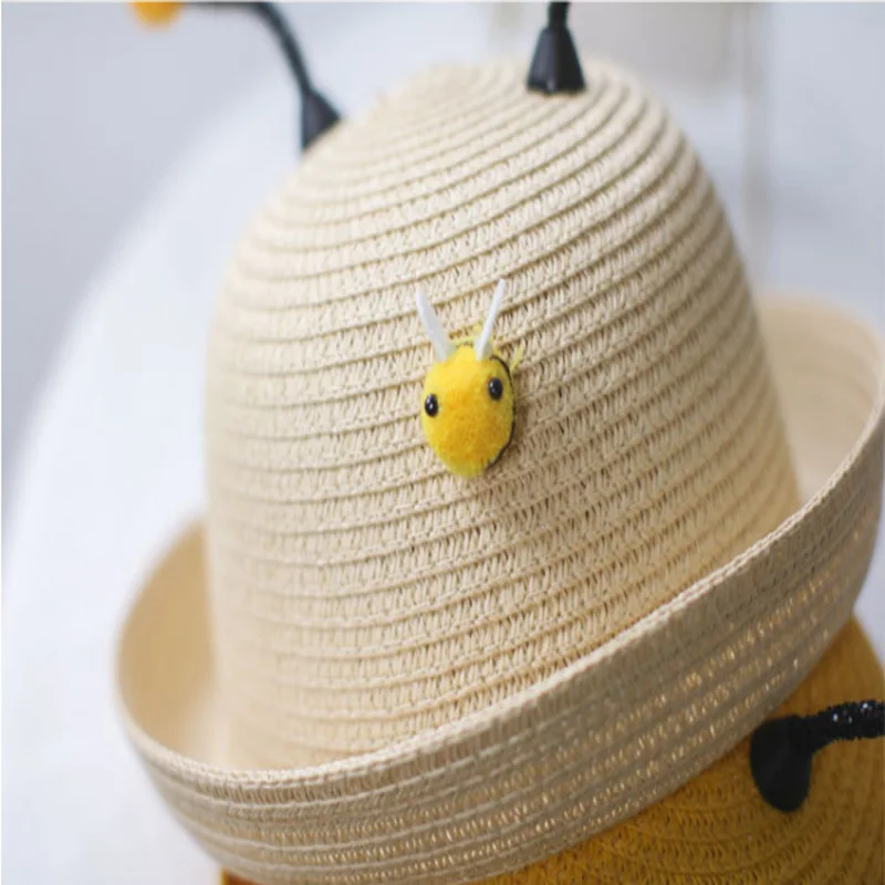 

2021 New Boys and Girls Spring and Summer Cute Super Cute Animal Style Sunshade Sunscreen Beach Handmade Straw Sun Hat