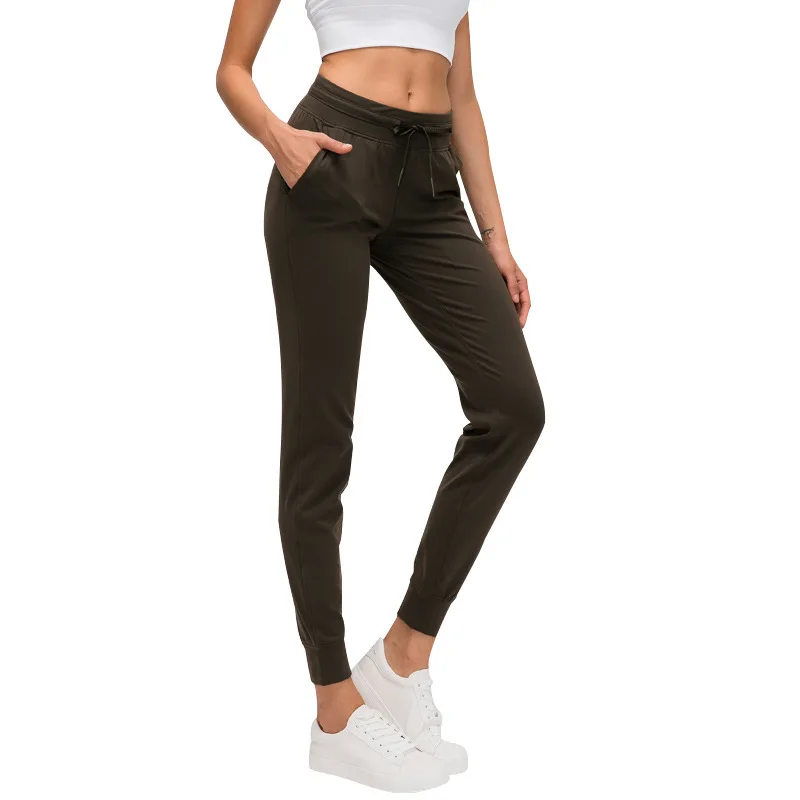 

2021 new product high-waist yoga pants women's elastic running fitness pants slim slimming waist pants