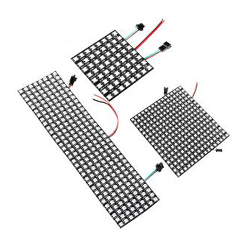 WS2812b 5050 красный зелёный Синий Светодиодная панель полоса 8x 8/8x3 2/16x16 пикселей WS2812