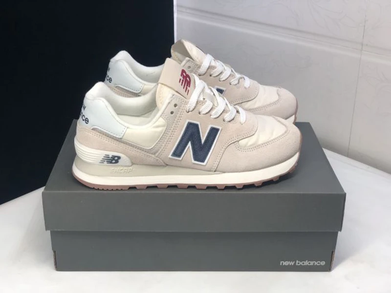 Кроссовки New Balance ML574 мужские/женские спортивная обувь из нубука удобные мягкие