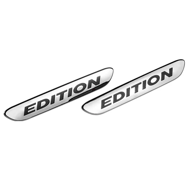 3D хром эмблема Edition значок Стикеры боковые зеркала автомобиля Fender задний