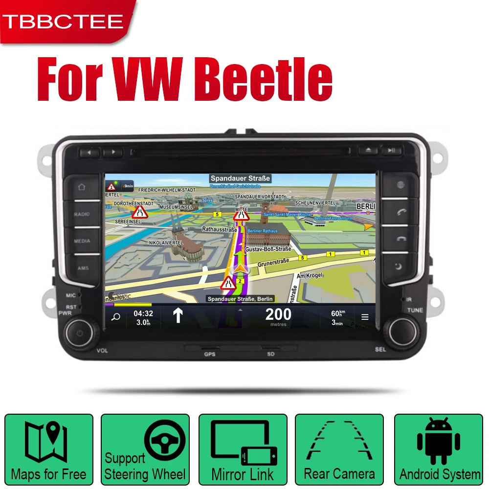 TBBCTEE автомобильный dvd плеер gps навигация для Volkswagen VW Beetle 2011 ~ 2018 Android мультимедийная