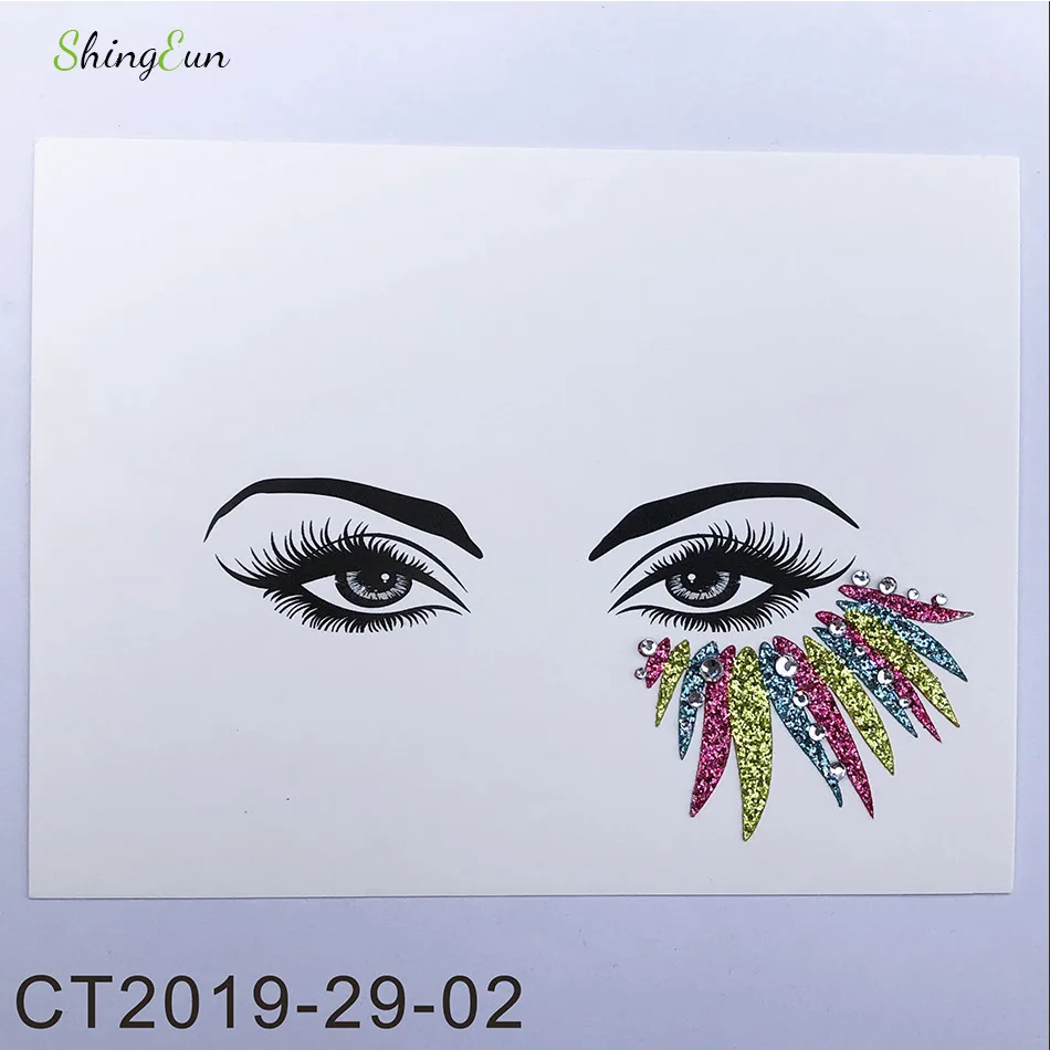 1 шт. водостойкая татуировка для глаз украшение тела|Временные тату| |