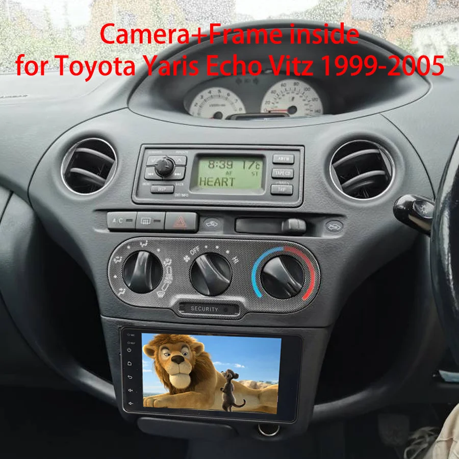 Android CD DVD-плеер для 1999-2005 Toyota Vitz Yaris Echo Auto 2 Din Автомобильный мультимедийный