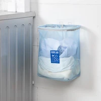 laundry basket 3kg wall hanging clothes storage organizer nylon mesh bathroom laundry holder