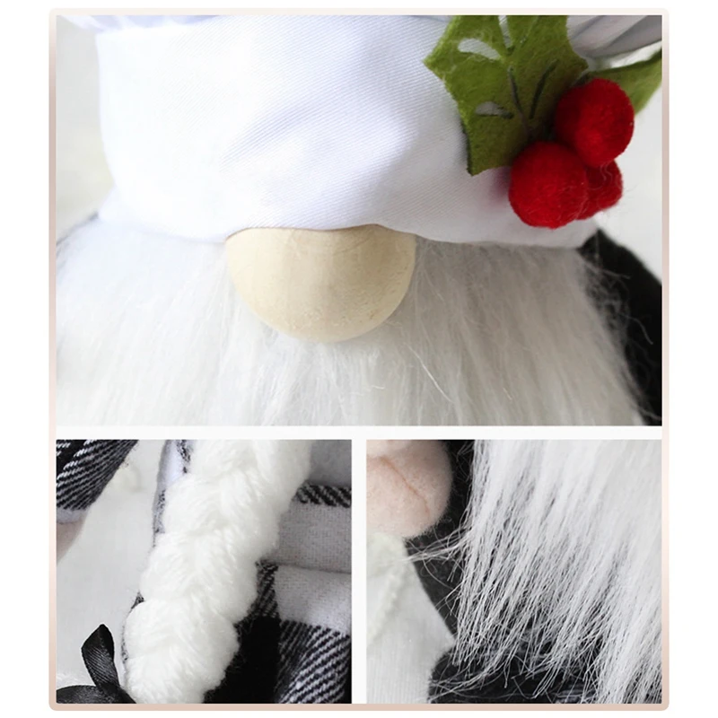 

2 Pcs Kitchen Chef Gnomes Doll Decorations Couples Gifts Farmhouse Home Decor Tomte Scandinavian for Household Ornaments