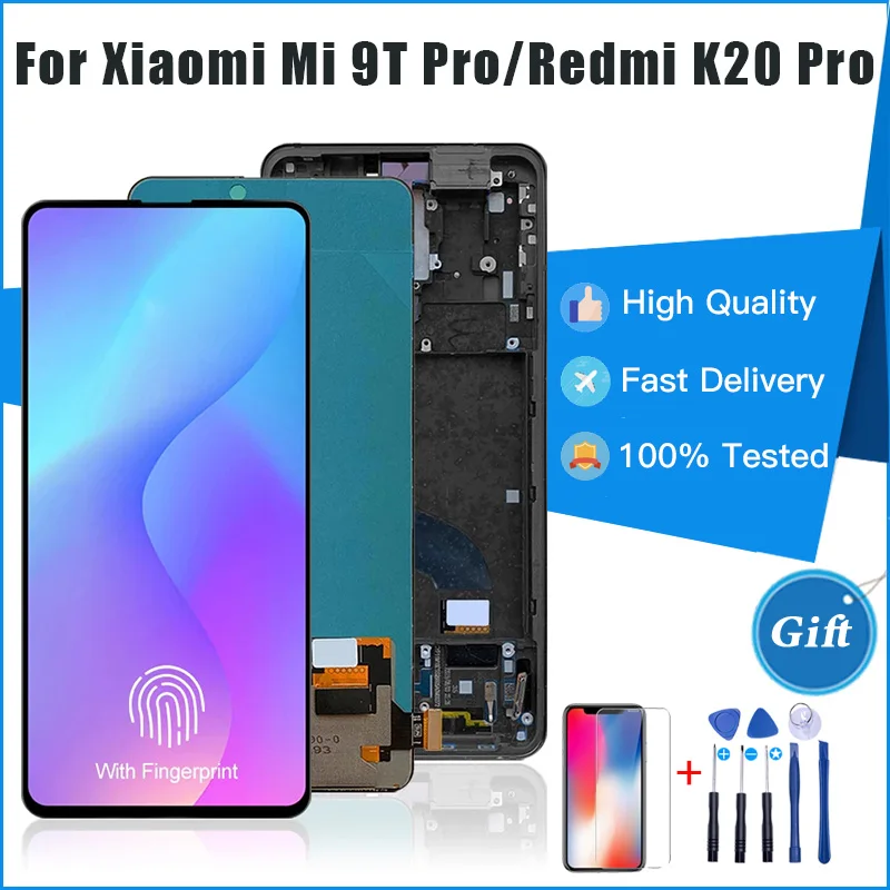 

ЖК-дисплей Amoled Mi9T 6,39 дюймов для Xiaomi Mi 9T Pro, ЖК-дисплей с сенсорным экраном и дигитайзером в сборе для Redmi K20 Pro, Redmi K20, ЖК-дисплей