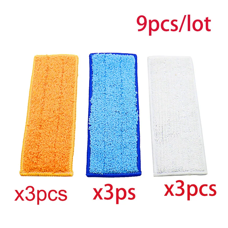 

For iRobot Braava Jet 240 241 Cleaner Robots Washable Mopping Pads vacuum cleaner Sweeping Pad Cloth Replacement Parts 9pcs