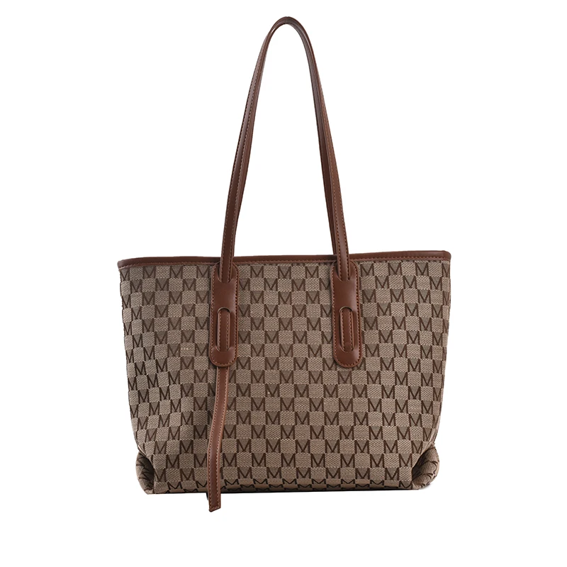

Letter Pattern PU Leather Bags for Women Shopper Bag 2021 Tote Luxury Ladies Handbags and Purses Designer Women's Shoulder Bag