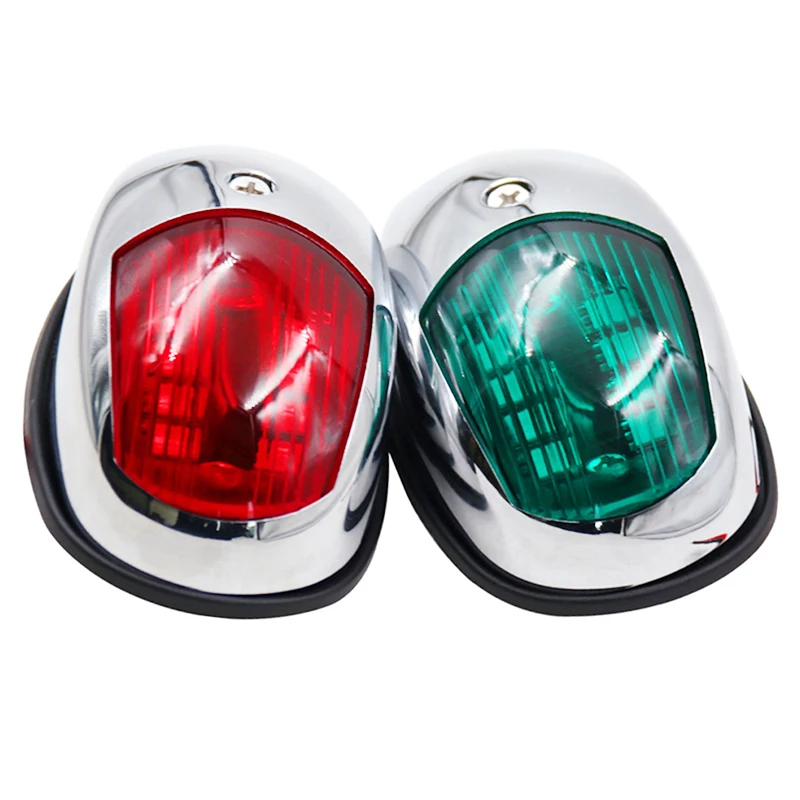 2pcs Green and Red Boat Bow Navigation Light Stern Lights Side Lamp for Marine Yacht Kayak | Автомобили и мотоциклы