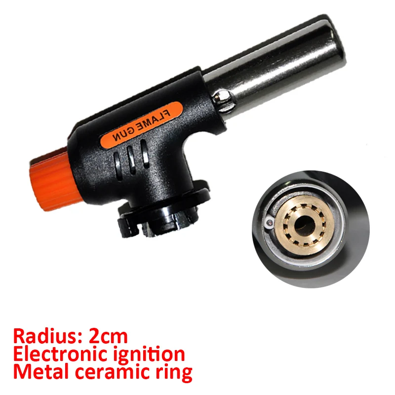 Портативный газовый сварочный фонарь Бутановая горелка огнеметное зажигание