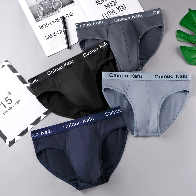 

Men Plus Size Cotton Underwear Men's Briefs Sexy and Breathable Fat Guy Youth Student Plus Size Underpants Wide Edge