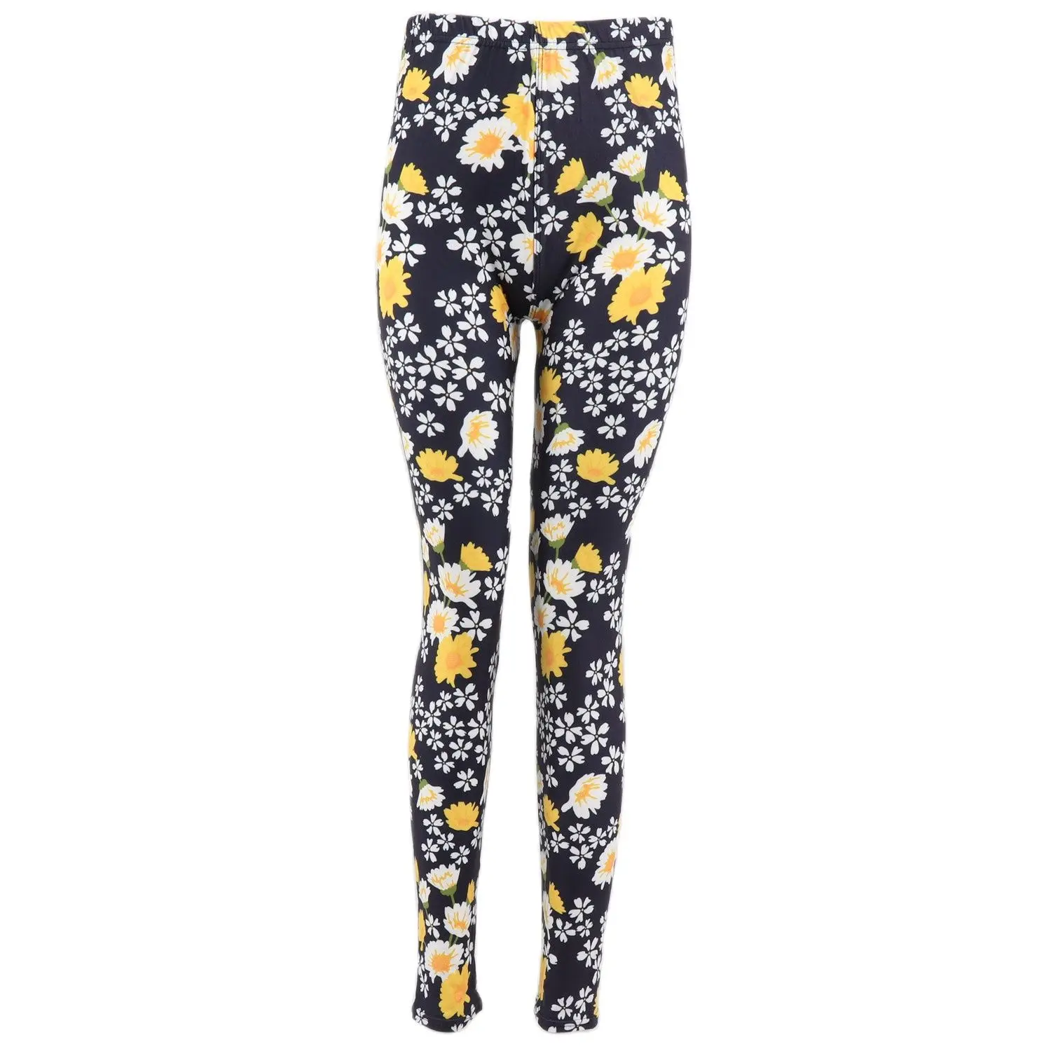 

Ultra Soft Boutique Design Fashion Lady Daisy Yellow Flowers Tight Leggings Free Shipping