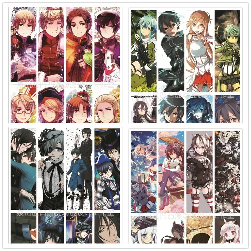 

8 шт./компл. бумажный держатель с изображением героев аниме «Ангел смерти», Многофункциональные Канцелярские принадлежности «сделай сам»