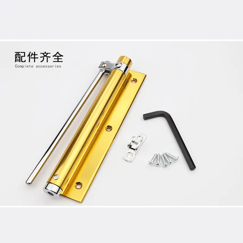 Дверной доводчик с одной пружиной регулируемое поверхностное крепление мини