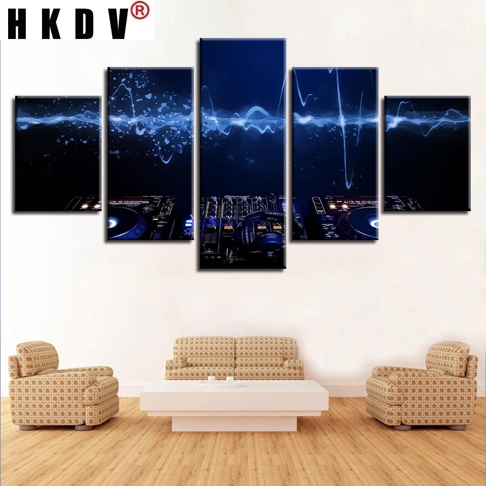 Модульная картина HKDV Картина на холсте 5 панелей декор для стола гостиной | Дом и