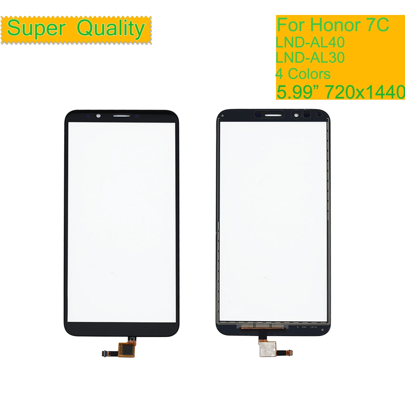 Для huawei Honor 7C LND-AL30 LND-AL40 сенсорный экран Сенсорная панель дигитайзер Переднее стекло сенсорный экран без ЖК замена 5,99"