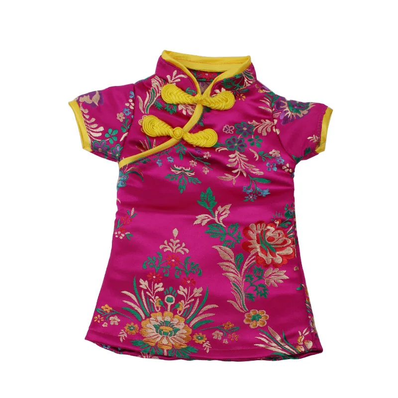 18 дюймовое Кукольное платье для девочек американская китайская юбка cheongsam с