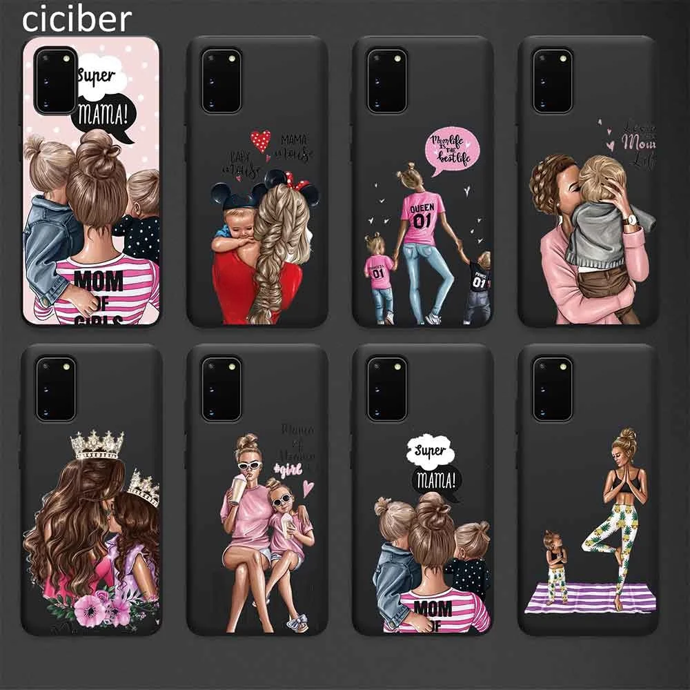 

Super Mom Case for Samsung A50 A51 A70 A71 A72 A21S A52 A02S A12 S10 S20 S9 S8 S21 Plus Ultra Note 20 10 9 Plus Soft Back Fundas