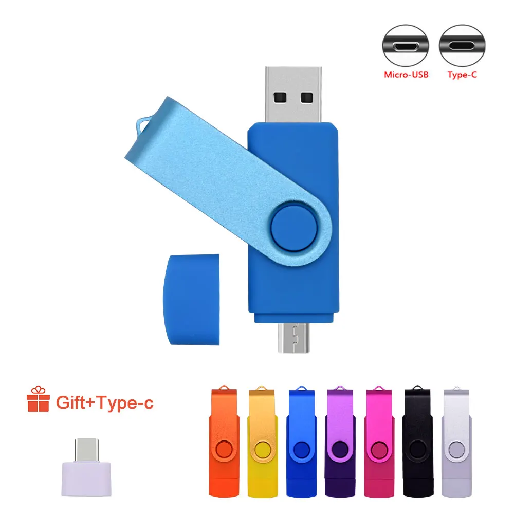 Флеш накопитель U disk USB OTG micro usb 2 0 флешка металлический 8 ГБ 16 флеш 32 64 128 для