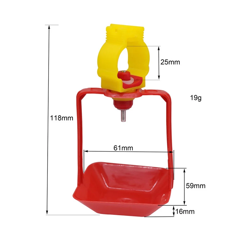 КАПЕЛЬНАЯ поилка для цыплят подвесные чашки 40 комплектов 25 мм курятника питьевой