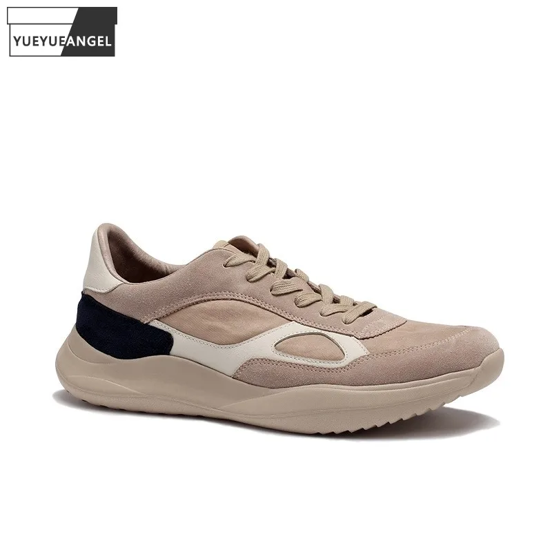 

Мужские кроссовки из натуральной кожи, на шнуровке