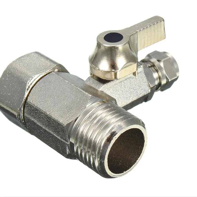 Адаптер для подачи воды из цинкового сплава от 1/2 дюйма до 1/4 кран с фильтром