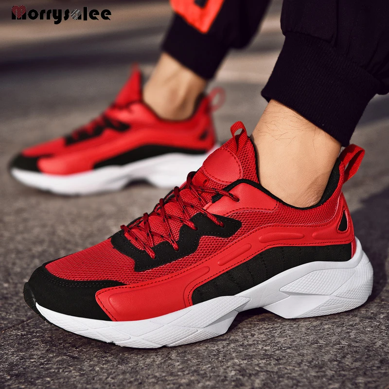 2022 New Sneakers Man Increase Dady Shoe Spring Summer Autumn Breahable Ligth Men's Fashion Casual  Plus Size Sneakers