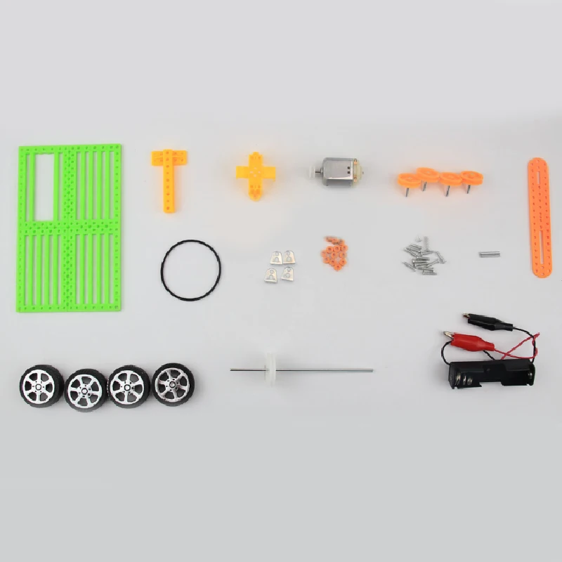 Saizhi Diy Electric Car Assembled Puzzles Science Experiment Kits Educational Mini Model Early Learning Toy Kid Toys Gif | Игрушки и