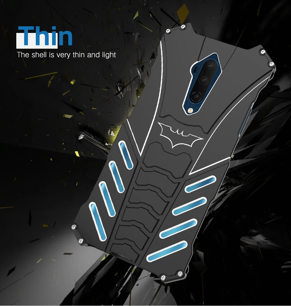 Чехол из ПВХ для Oneplus 7 T чехол Pro крышка R-JUST сверхмощная броня противоударный