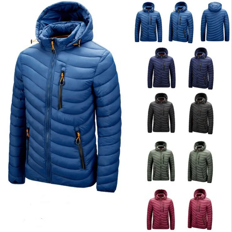 Anti-Cold -20 Degree Celsius Winter Parkas Jacket Men's Cotton-Padded Coat  Hooded Thicken Warm Jackets Overcoat Men