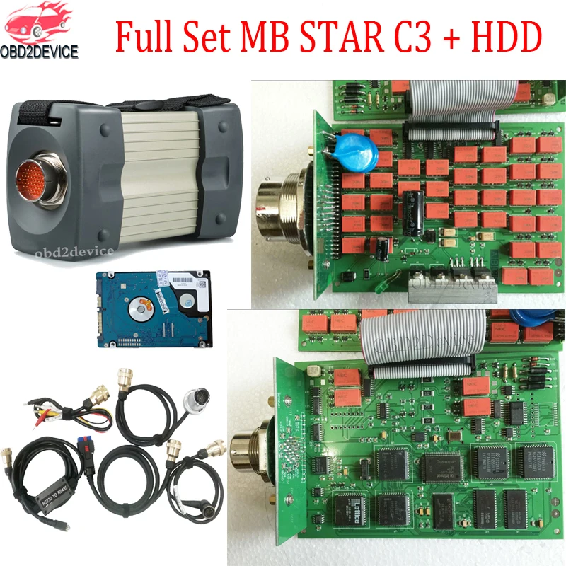 Супер Mb Star C3 программное обеспечение DAS V2019.05 высокая производительность Mb Star C3 автомобили и грузовики диагностический сканер+ HDD