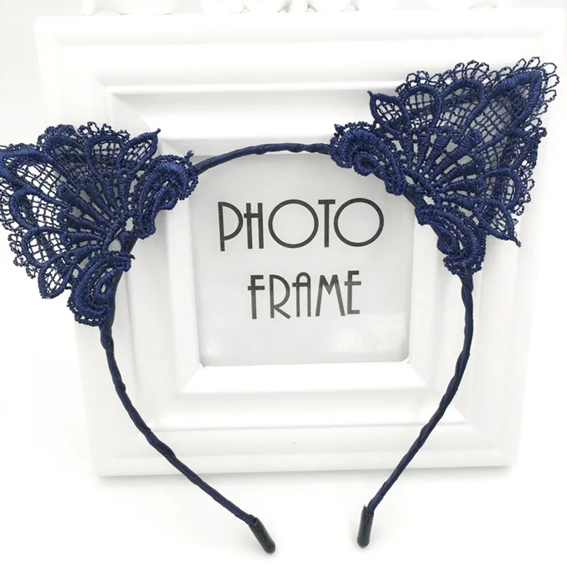 Женская резинка для волос и повязка на голову модная черного цвета шнуровке с