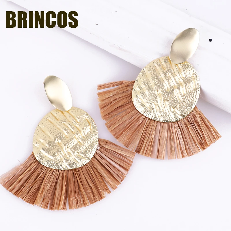 Женские серьги Kpop 2019 с кисточками ювелирные изделия в стиле бохо Корейская