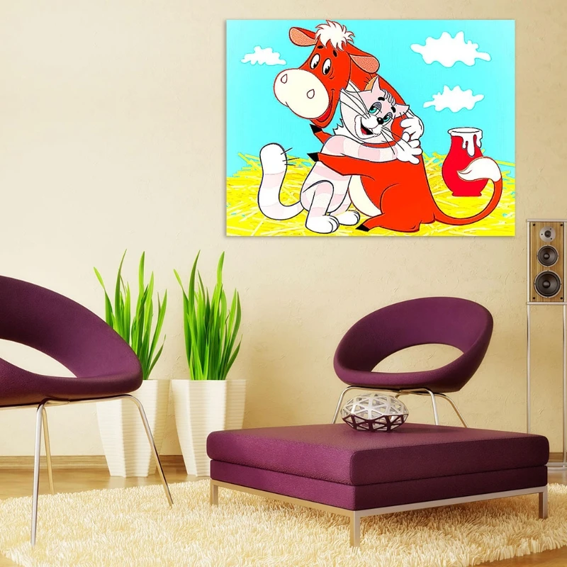 

Cartoon Animation 5D DIY Diamond Painting Kits for Adults Full Drill Crystal Rhi D2TD