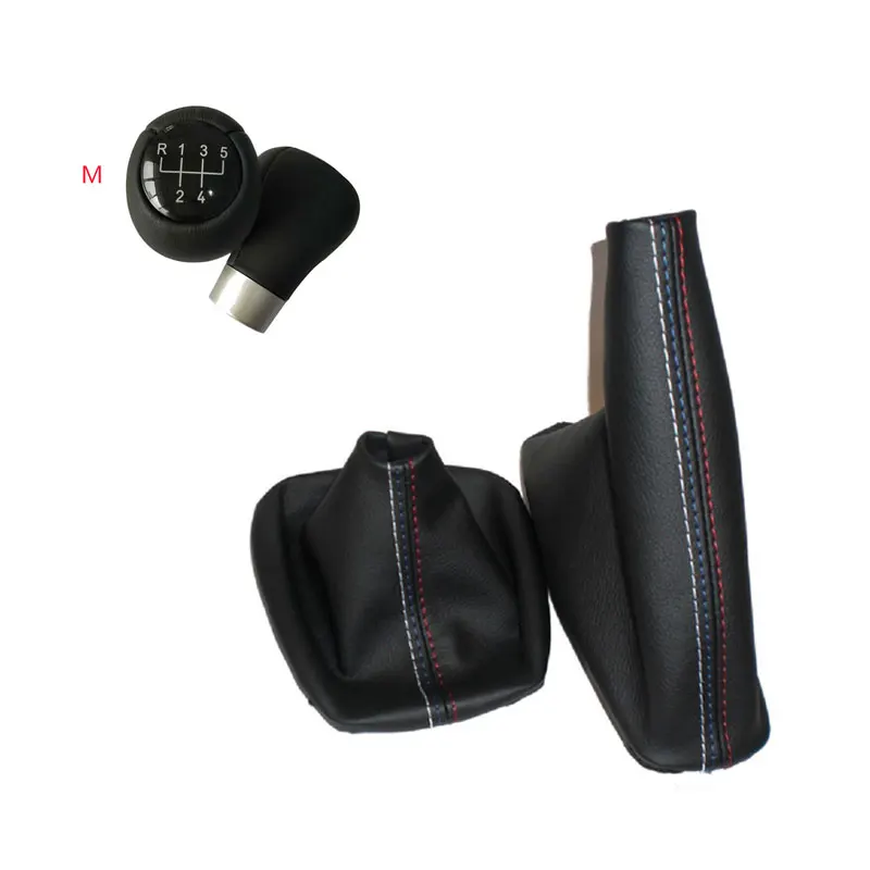 5 6 Speed Manual MT Gear Shift Knob With Real Leather Handbrake Gaiter Boot For BMW 3 Series E36 E46 M3 | Автомобили и мотоциклы