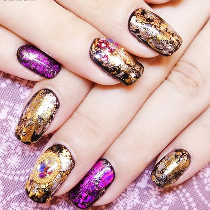 Имитация золотого листа листы фольги бумаги 100 шт 8X8 5 см для искусства Ремесла