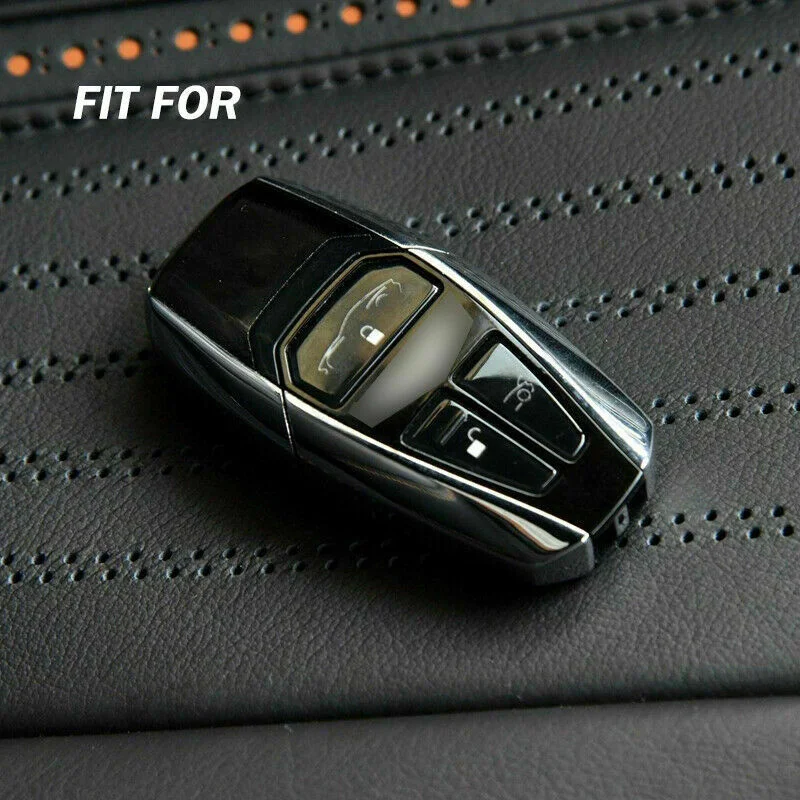 100% Кожаный Автомобильный Дистанционный смарт ключ-брелок чехол ручной работы с