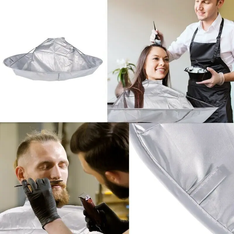 

1Pcs DIY Apron Hair Cutting Coat Cloak Foldable Salon Shave Barber Stylist Umbrella Cape Gown Cover Household Cleaning Protecter