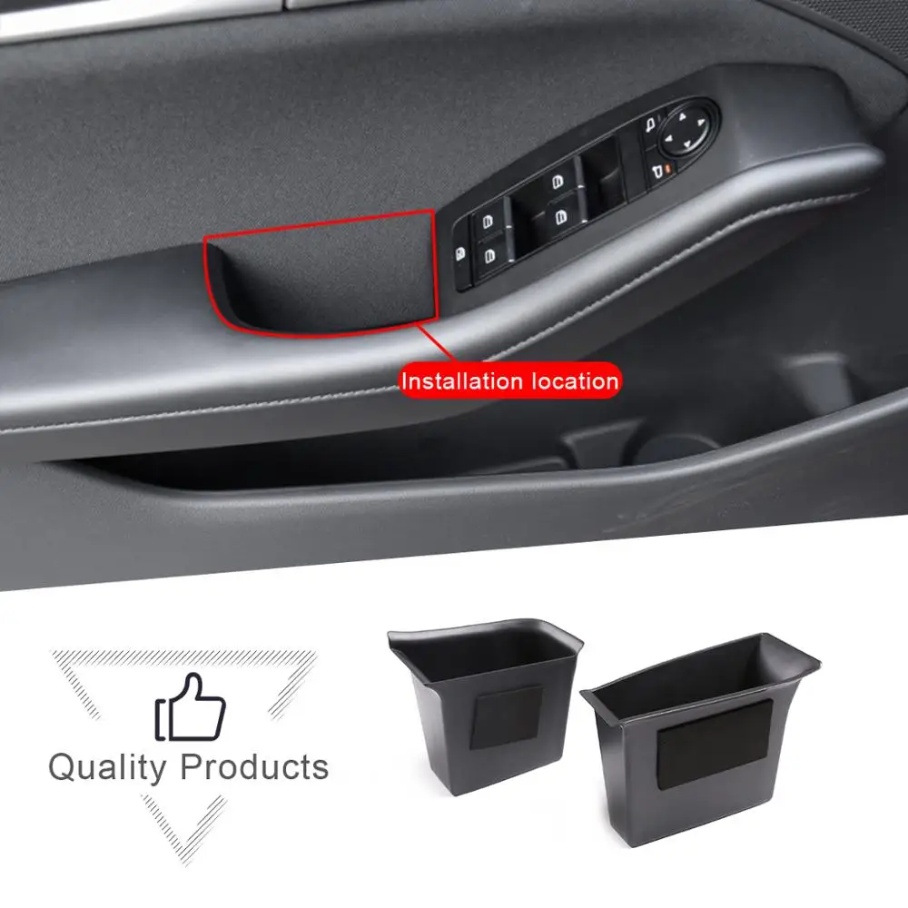 Черный ящик для хранения из АБС пластика передних и задних дверей Mazda 3 2020