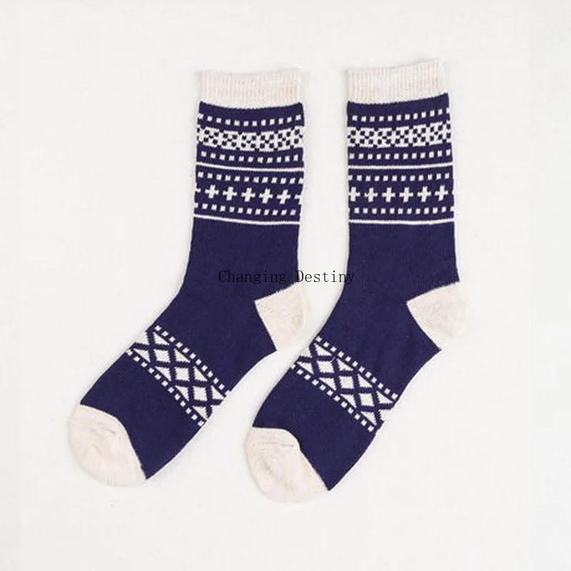 Осенне-зимние мужские хлопковые носки удобные повседневные толстые Дышащие в