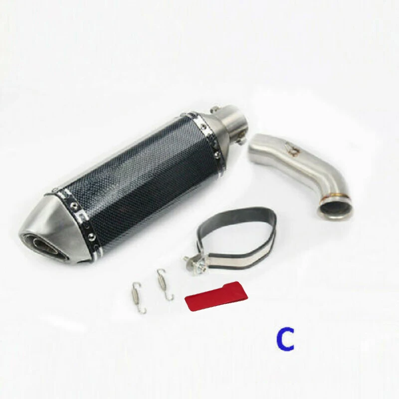 Modified Motorcycle Exhaust System Muffler Mid Link Pipe Connect Tube Slip On Silencer For KTM DUKE 125 250 390 RC390 2017-18 | Автомобили