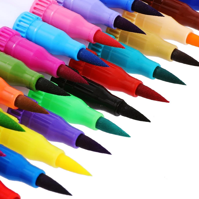 

Office & School Pens, Pencils & Writing Supplies Fineliner Art Marker Pens Drawing Painting Watercolor Dual Tip Brush Gifts