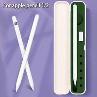 1pc pencil holder case for apple pencil storage box portable hard cover travel case for airpods air pods apple pencil accessorie