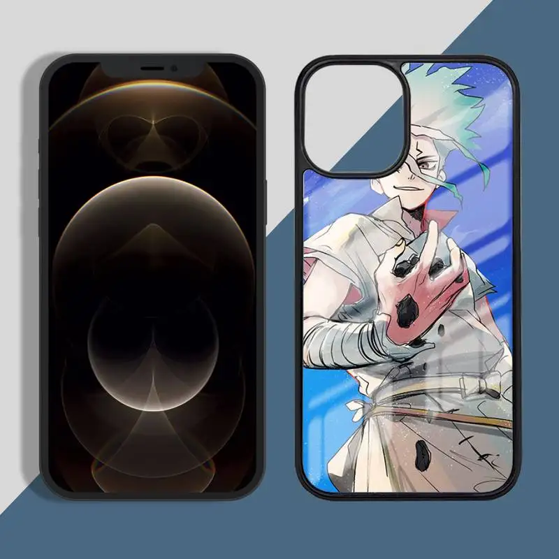 

Anime Dr.STONE Phone Case PC for iPhone 11 12 pro XS MAX 8 7 6 6S Plus X 5S SE 2020 XR