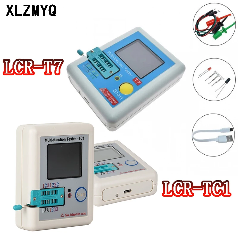 LCR-TC1 LCR-TC7 Tester-TC1 Tester-T7 Transistor Tester Multimeter Colorful Display For Diode Triode MOS/PNP Resistor on - Испытатель LCR-TC1 LCR-TC7 Tester-TC1 Tester-T7, мультиметр с цветным дисплеем для диодов, триодов, МОС/ПНП-транзисторов и резисторов