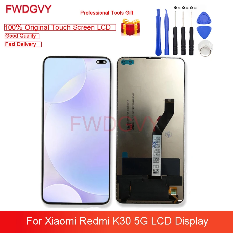 

6,67 "оригинал для Xiaomi Redmi K30 5G ЖК-дисплей 10 сенсорный экран, дигитайзер, для сборки, запасные части для ремонта