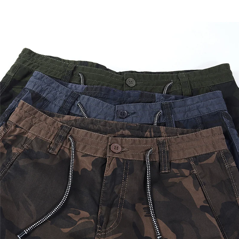 

The new summer 2021 for Men line multi-pocket camouflage five-point pants large size