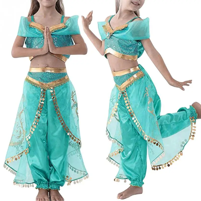 Костюм принцессы для девочек комплект из топа и штанов двух предметов реквизит