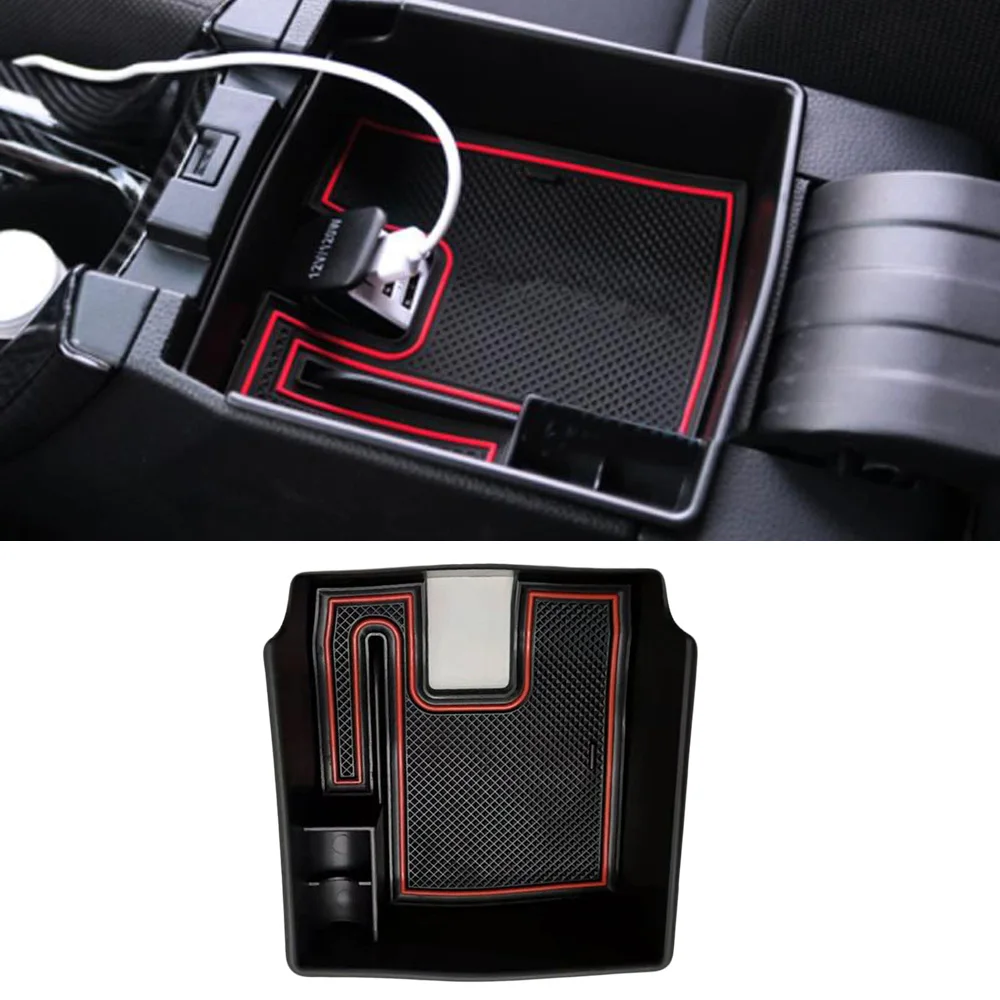Черный контейнер для хранения подлокотников салона автомобильной консоли С
